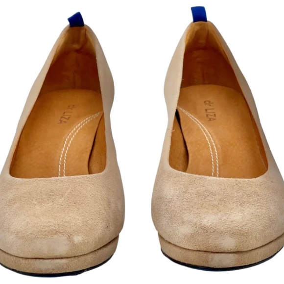 dr LIZA sneaker pump with detachable sparkle strap - GOLDEN SAND SUEDE - Sz 8.5W - Picture 2 of 13